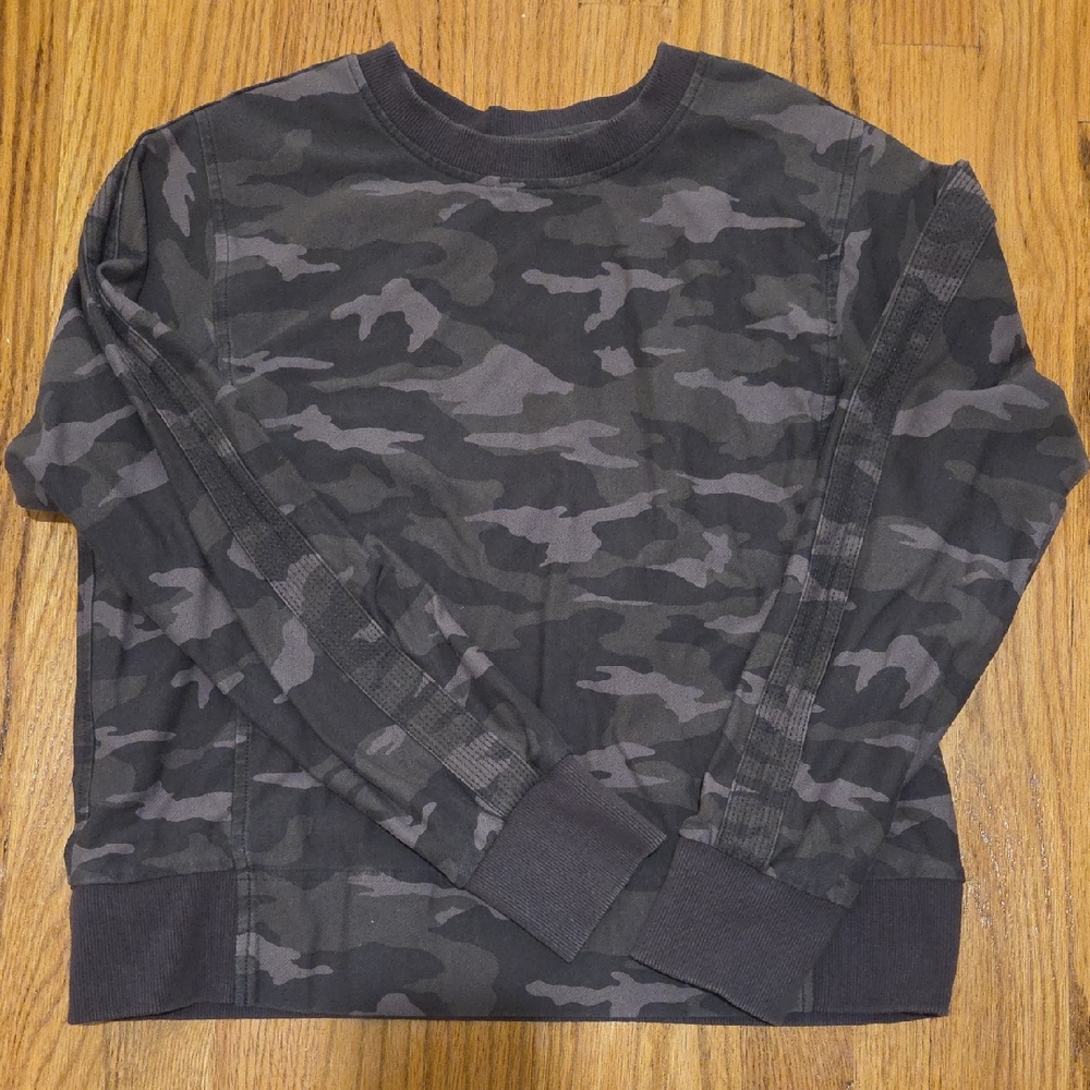 Athleta Camouflage Crewneck Sweatshirt